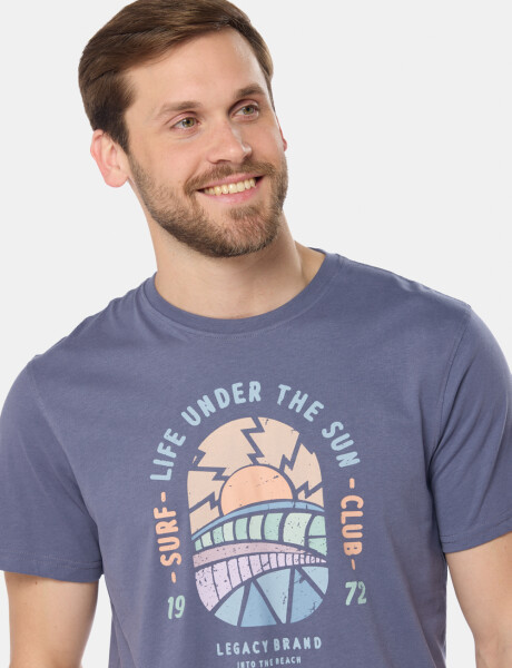 REMERA ESTAMPADA DE ALGODÓN Lila