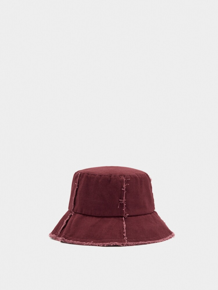 Sombrero Bucket 100% Algodón burdeos
