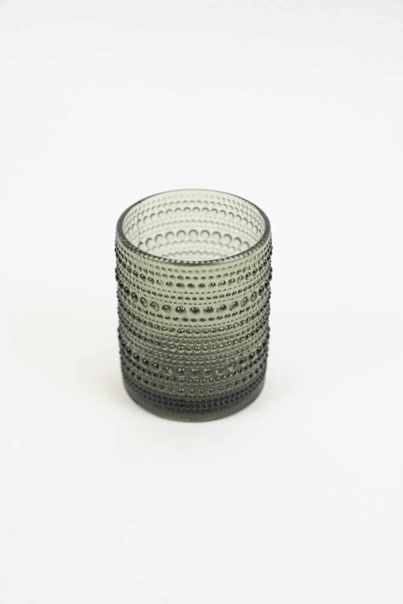 Vaso Mandalay Bajo - Gris 