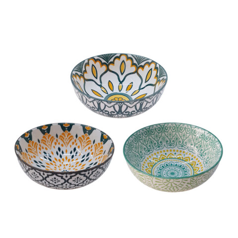 Bowl de cerámica con diseño 12x12x5.5cm Bowl De Cerámica Con Diseño 12x12x5.5cm