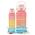 Set X2 Botella De Agua Deportiva 2L + 800 ML MotivacionaL Color Variante Rosa