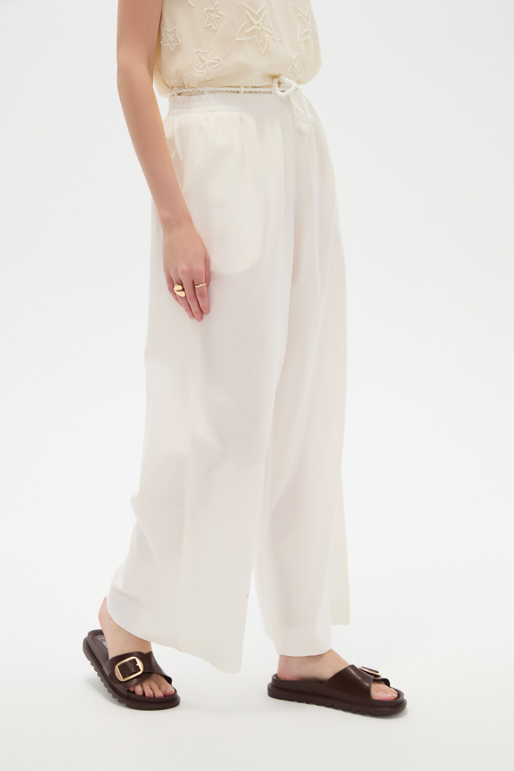 Pantalon Alvori Marfil / Off White