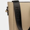 Bandolera Akira en Efecto Cuero Liso Taupe