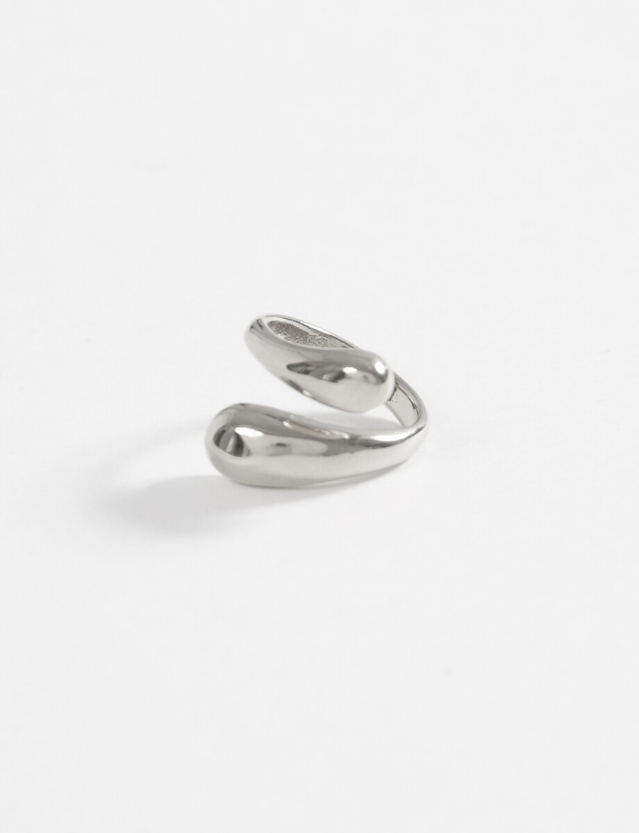 Anillo bold acero - plateado 