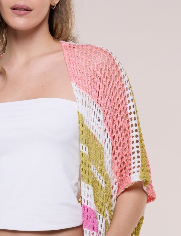 Kimono Calado MULTI/CORAL