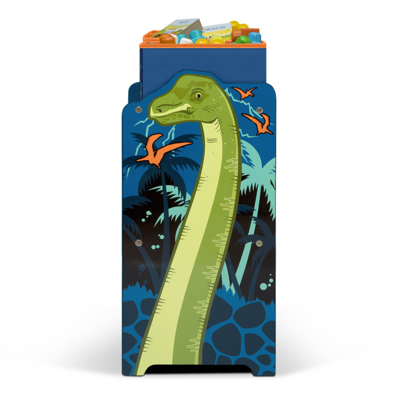 Organizador de juguetes con 6 compartimentos y diseño de dinosaurios Organizador de juguetes con 6 compartimentos y diseño de dinosaurios