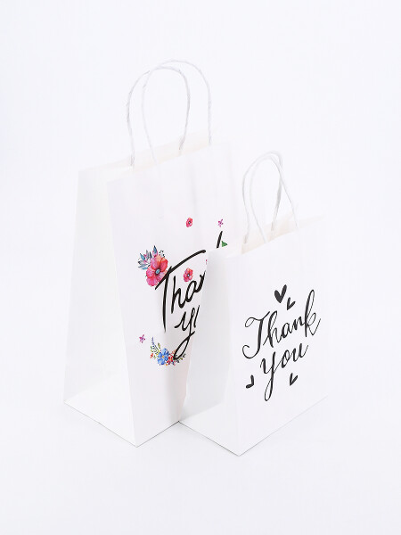 BOLSA REGALO THANKS BLANCO