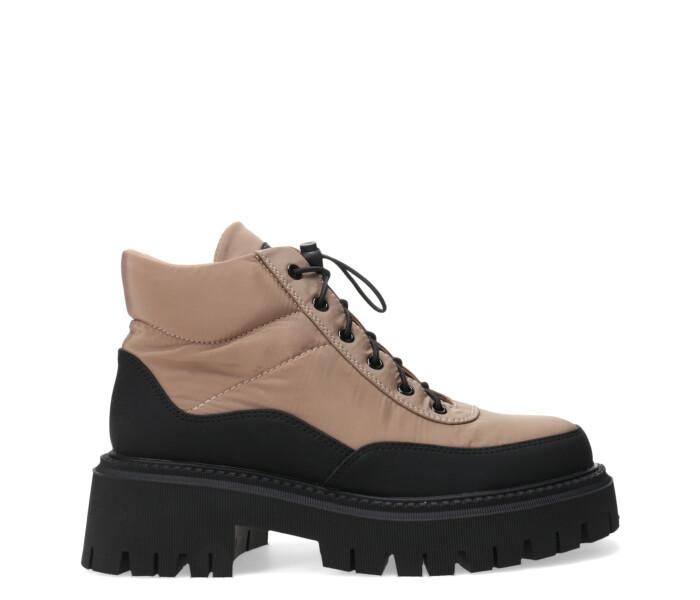 Botas de Mujer Miss Carol NANTU acordonada Beige