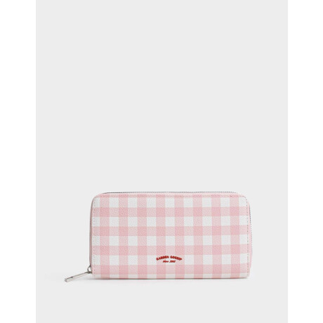 Billetera Fichero Negro Estampado Geometrico