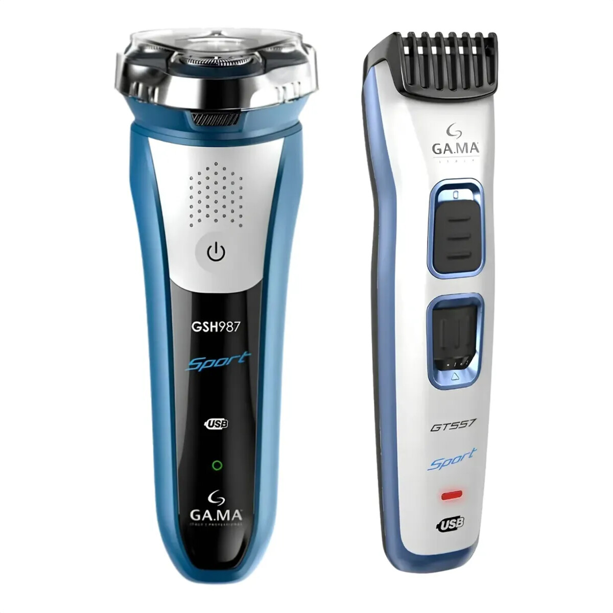 Combo Afeitadora Gama Sport Gsh987 + Clipper Gt557 Sport - COMBO AFEITADORA GSH987 + CLIPPER GT557 