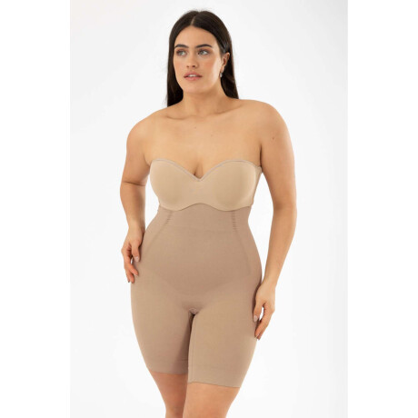 Faja ciclista de cintura alta Beige