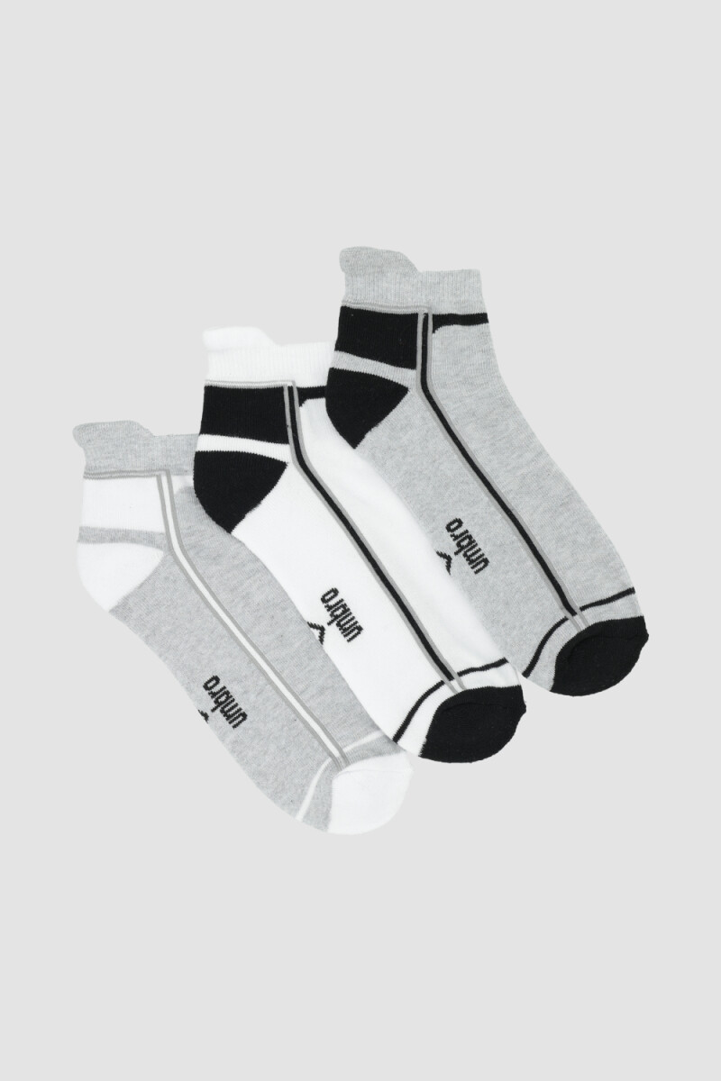 Media corta deportiva con terry umbro pack x3 Variante 42