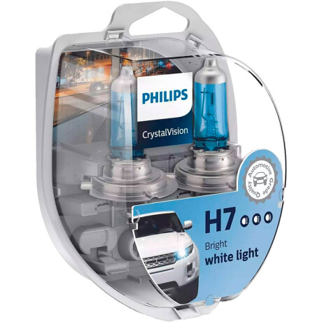 LAMPARA - PACK X2 HALOGENA 12V 55W H7 CRYSTAL VISION PACK PHILIPS LAMPARA - PACK X2 HALOGENA 12V 55W H7 CRYSTAL VISION PACK PHILIPS