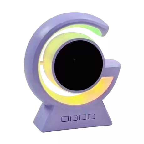Parlante Pequeño Bluetooth Inalámbrico Portable c/ Luces RGB Lila