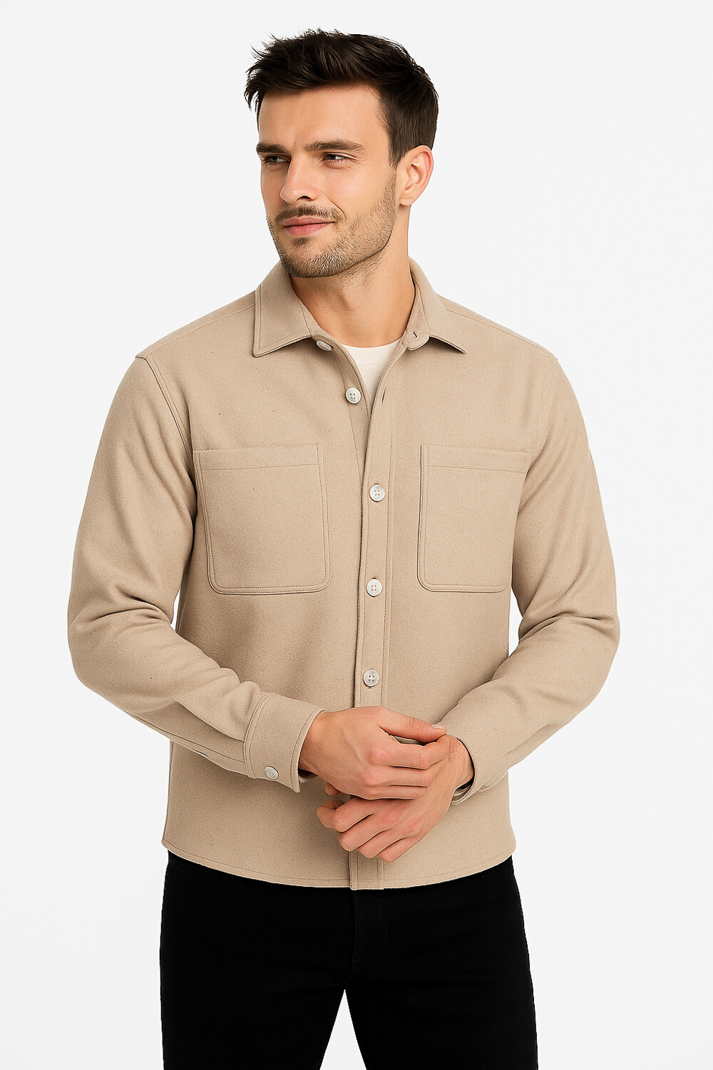 Sobrecamisa Marzio Men Beige