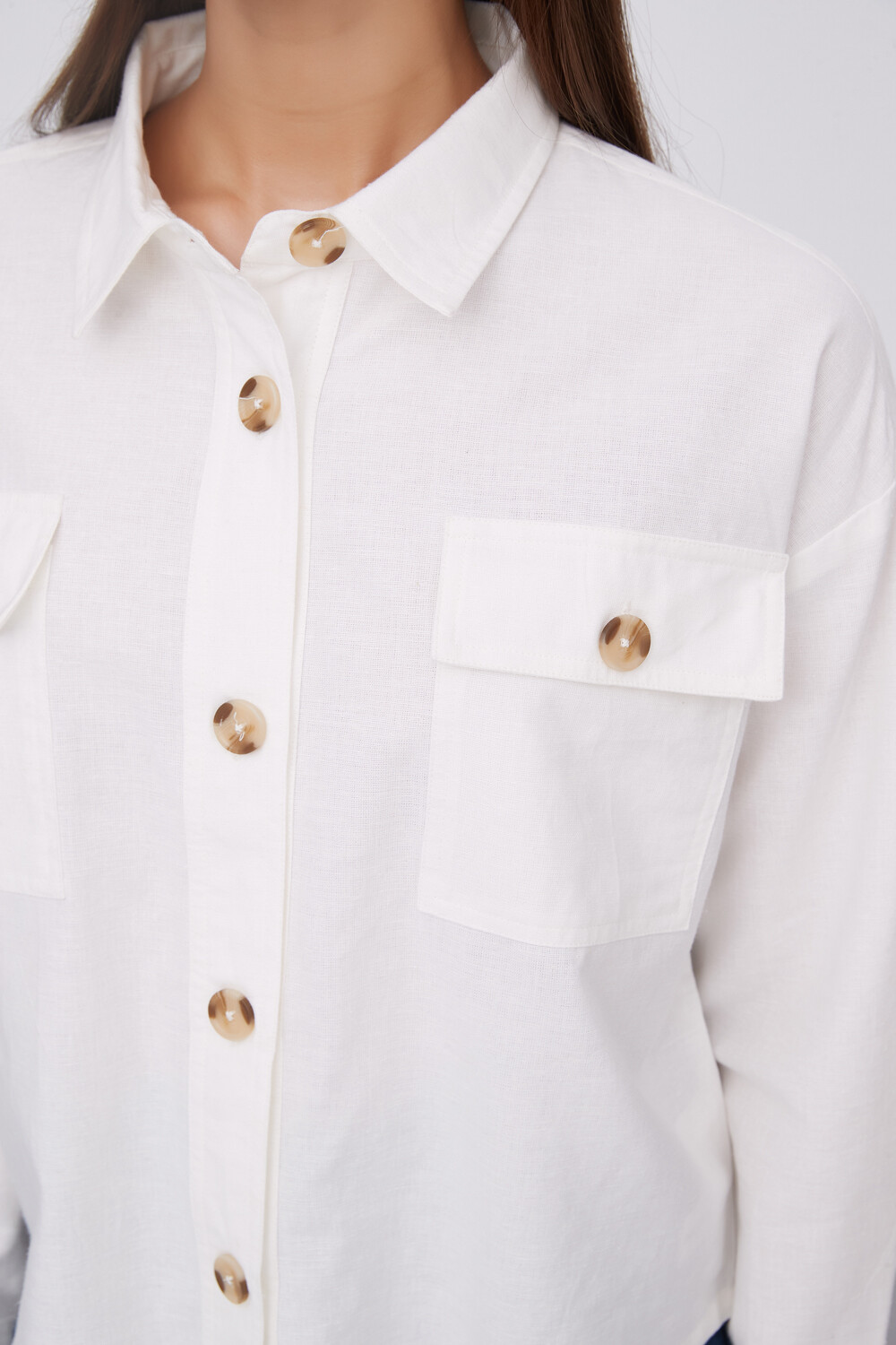 Camisa Catarino Marfil / Off White