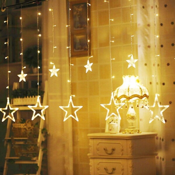 Cortina De Estrellas Con Control Remoto Luces Led Decoración Cortina De Estrellas Con Control Remoto Luces Led Decoración