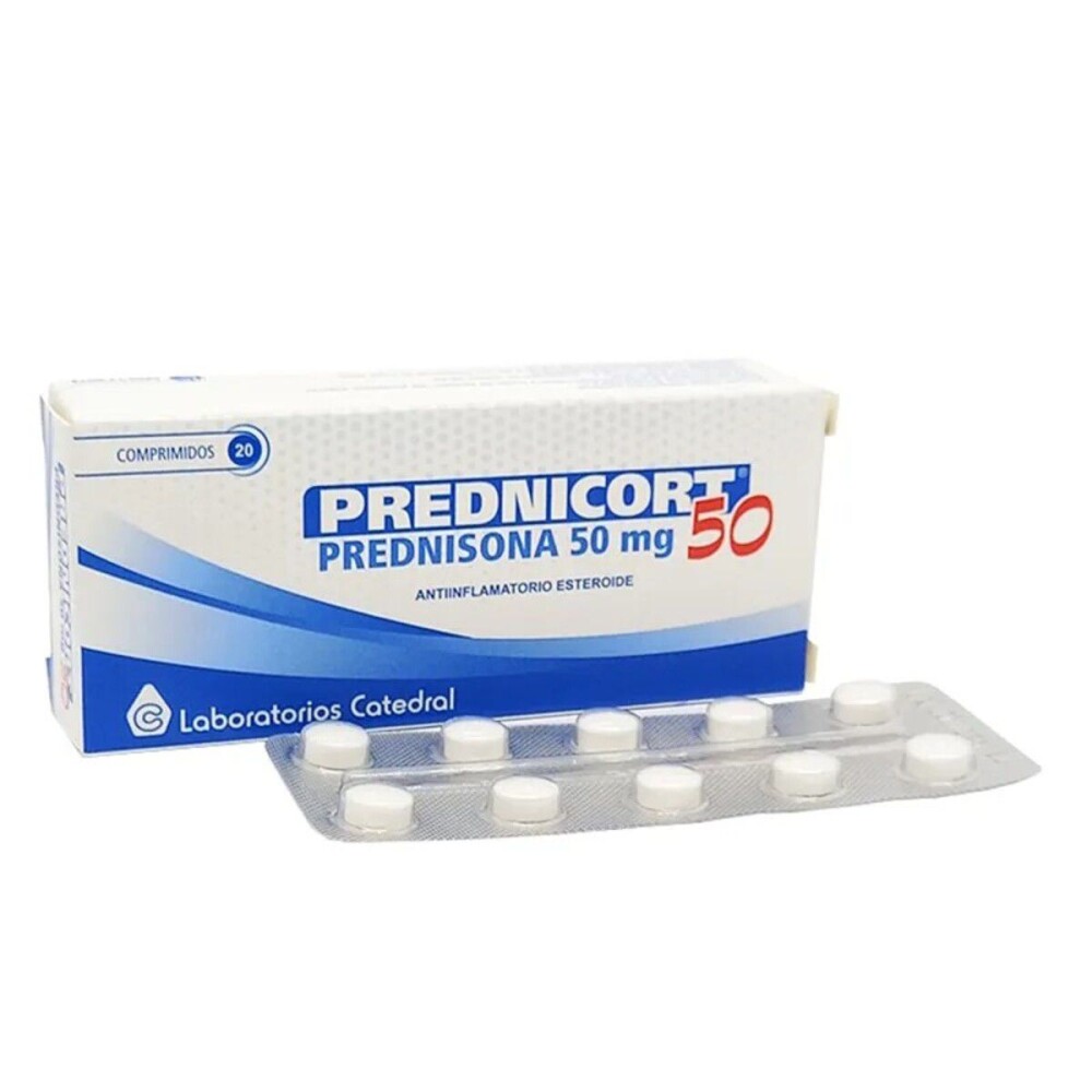 PREDNICORT 50 MG. CJ X 20 COMP. única