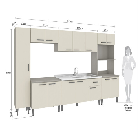 [OUTLET] Mueble Multiusos Alacena Cocina 2 Estantes Microondas 4 puertas Múltiples Ambientes Línea Montreal - Champagne [OUTLET] Mueble Multiusos Alacena Cocina 2 Estantes Microondas 4 puertas Múltiples Ambientes Línea Montreal - Champagne