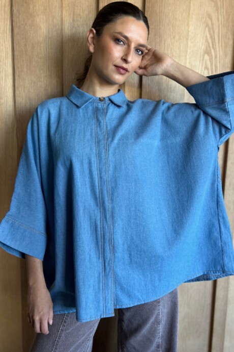 Camisa Tuna Denim Celeste