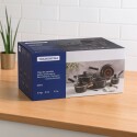 BATERIA DE COCINA TRAMONTINA GLENZ 5 PIEZAS NEGRO