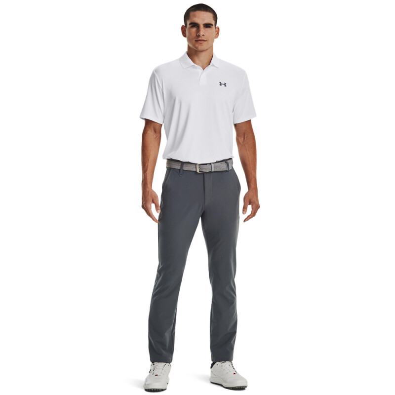 UA Matchplay Polo-BRN WHT-100