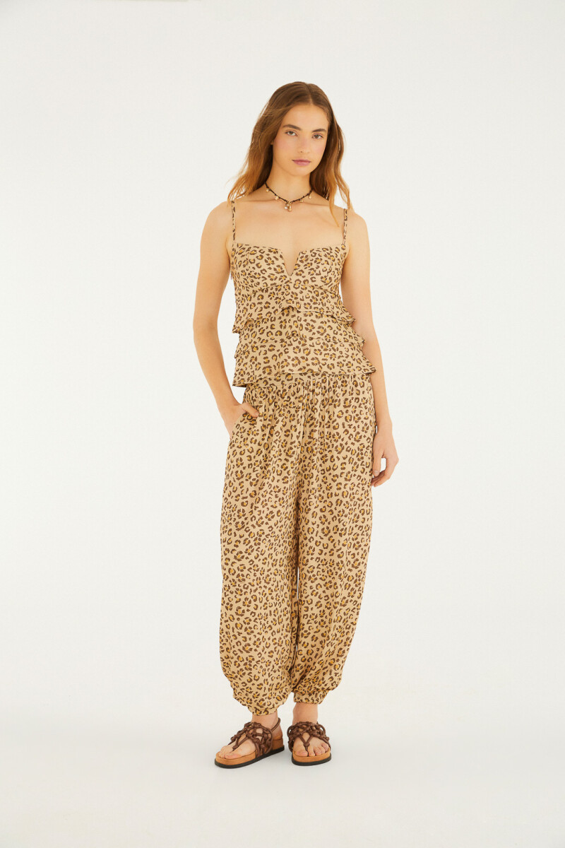 PANTALON BABUCHA Leopardo