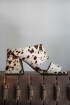 Firework Print Heels Crudo / Chocolate