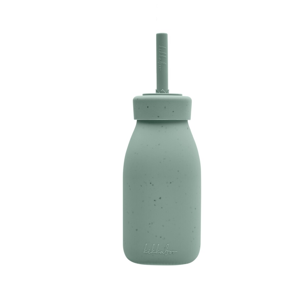 Botella con Sorbito Silicona Kikkaboo Verde