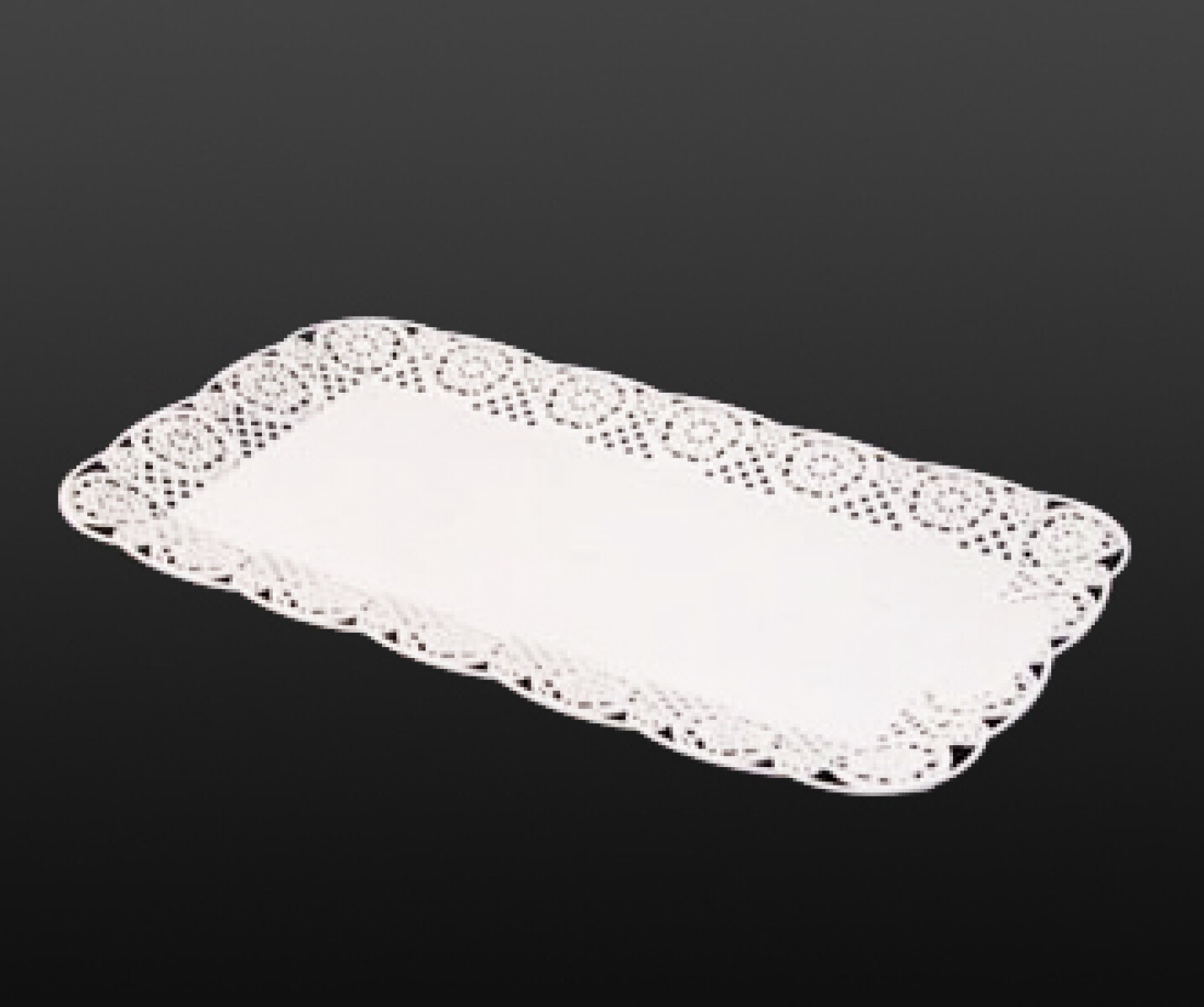 BANDEJA RECTANGULAR CON BLONDA 27X36-CAJA X 50 UNIDADES 