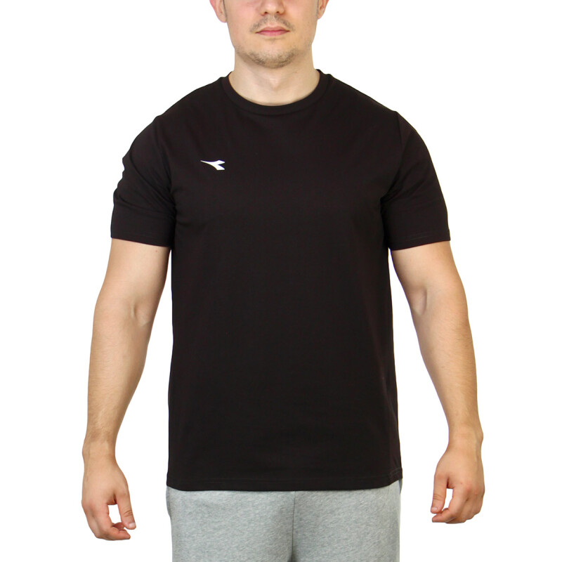 Diadora Hombre Sport T-shirt Crew Neck - Black Negro