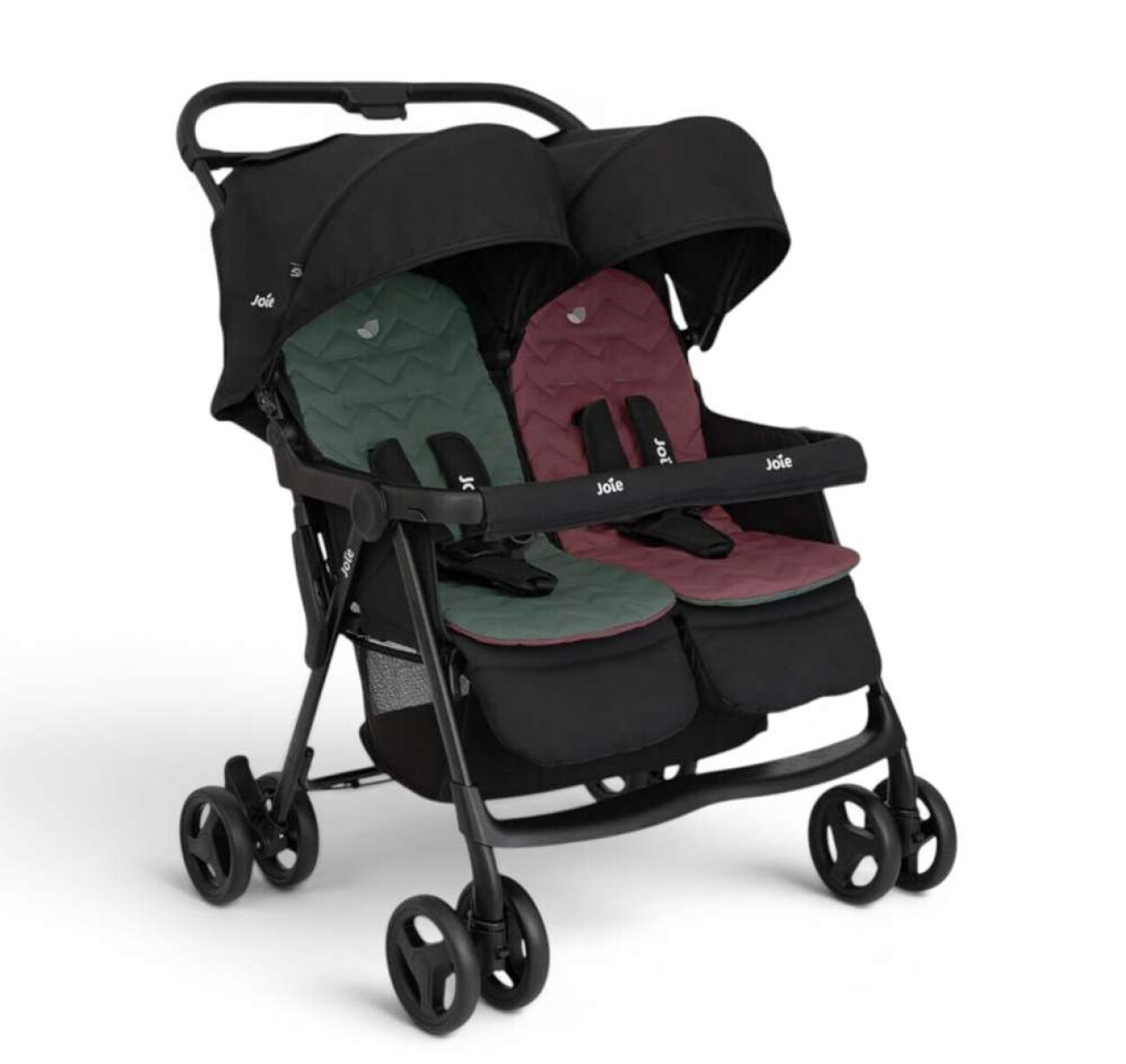 Cochecito Doble Aire Twin Para Mellizos O Hermanos Joie - Shale 