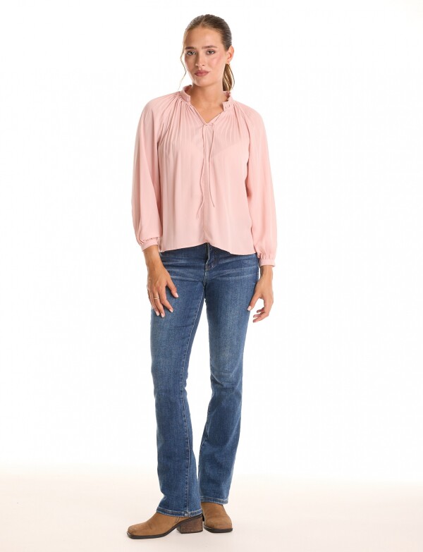 Blusa Plisada ROSA