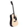 Guitarra Electroacústica Memphis 964 con ecualizador de 4 bandas y cuerdas de acero Natural
