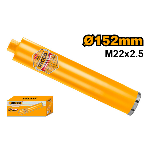MECHA COPA DIAMANTADA SACATESTIGOS HORMIGON Ø152MMX450MM INGCO DCB581528 INDUSTR MECHA COPA DIAMANTADA SACATESTIGOS HORMIGON Ø152MMX450MM INGCO DCB581528 INDUSTR