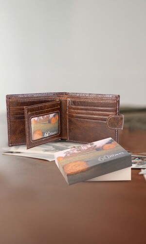 BILLETERA CUERO VULCANO WHISKY