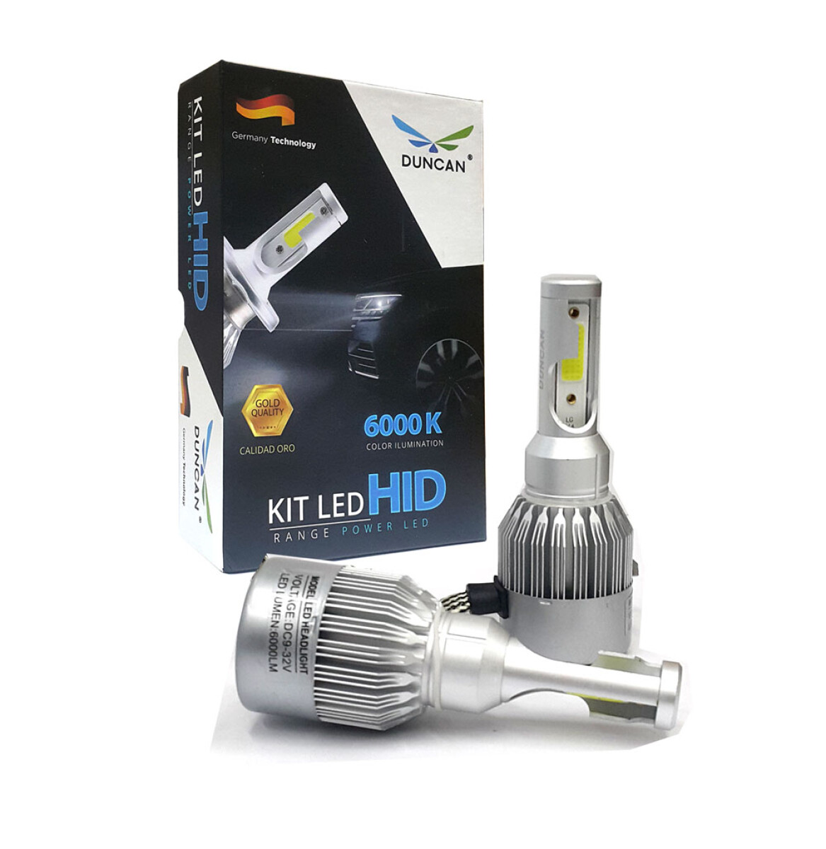 LAMPARA - KIT LED C6 H4 6000K DUNCAN 