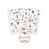 Set x50 Tatuajes removibles para niños Dulces Sueños
