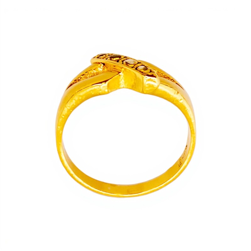Anillo-Oro bajo-Piedra Zirconia-AN8044 conpiedra