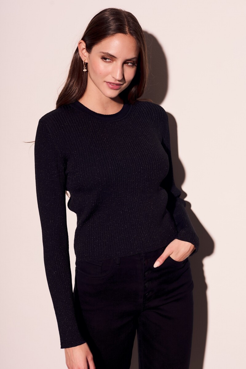 Top Lurex Negro