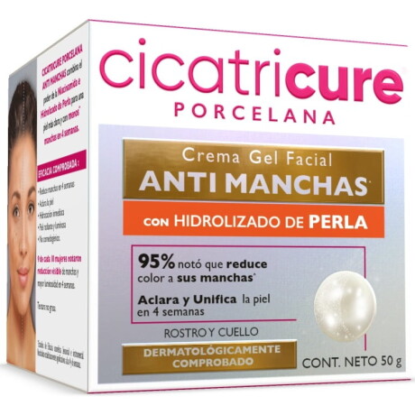 CICATRICURE PORCELANA CREMA GEL FACIAL ANTI MANCHAS 50gr CICATRICURE PORCELANA CREMA GEL FACIAL ANTI MANCHAS 50gr