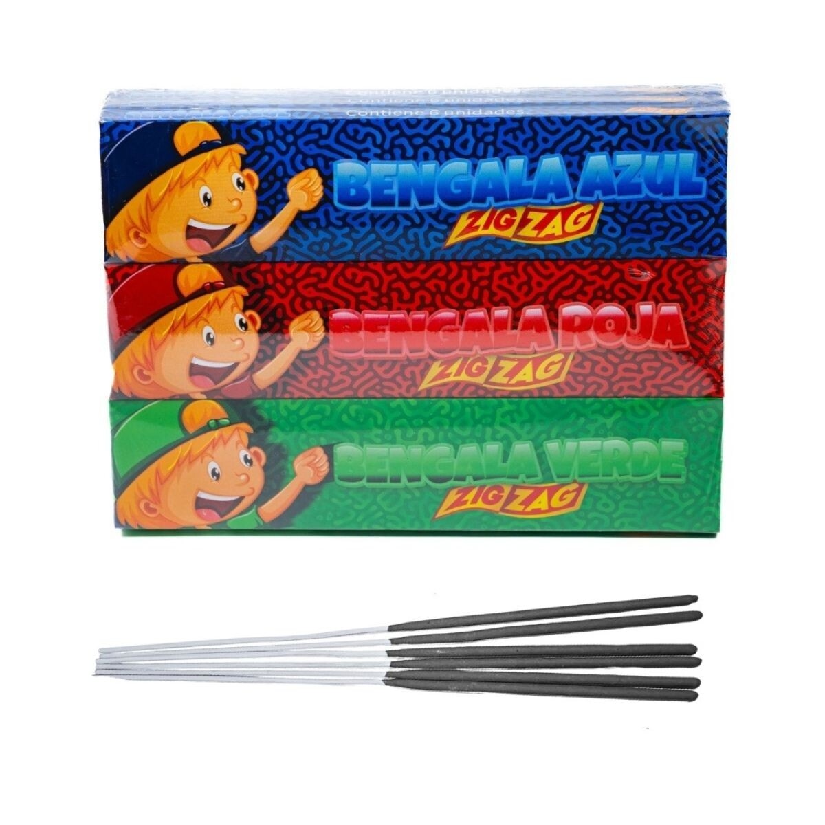 BENGALA 3 COLORES.ZIGZAG 
