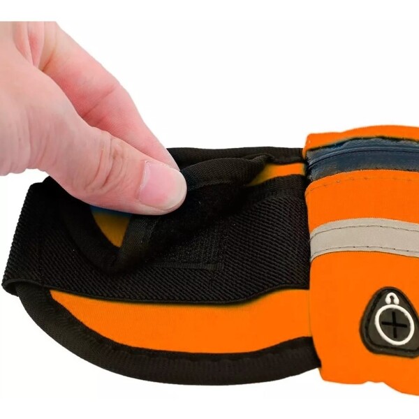 Riñonera Expandible Reforzada Running Impermeable Bolso Variante Color Naranja