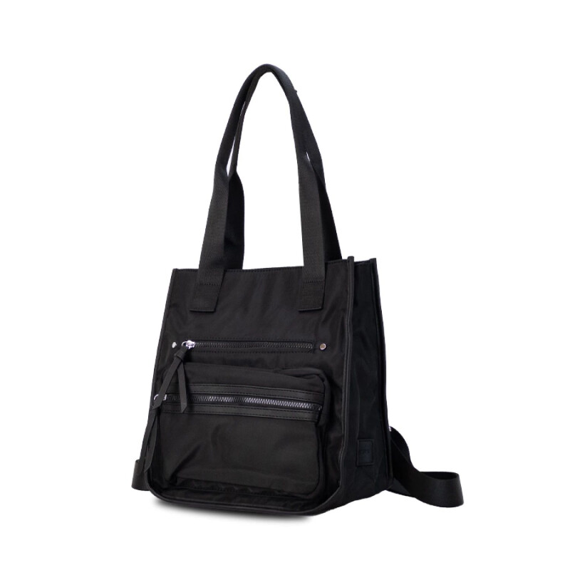 Cartera Mochila en Tela Impermeable Negro