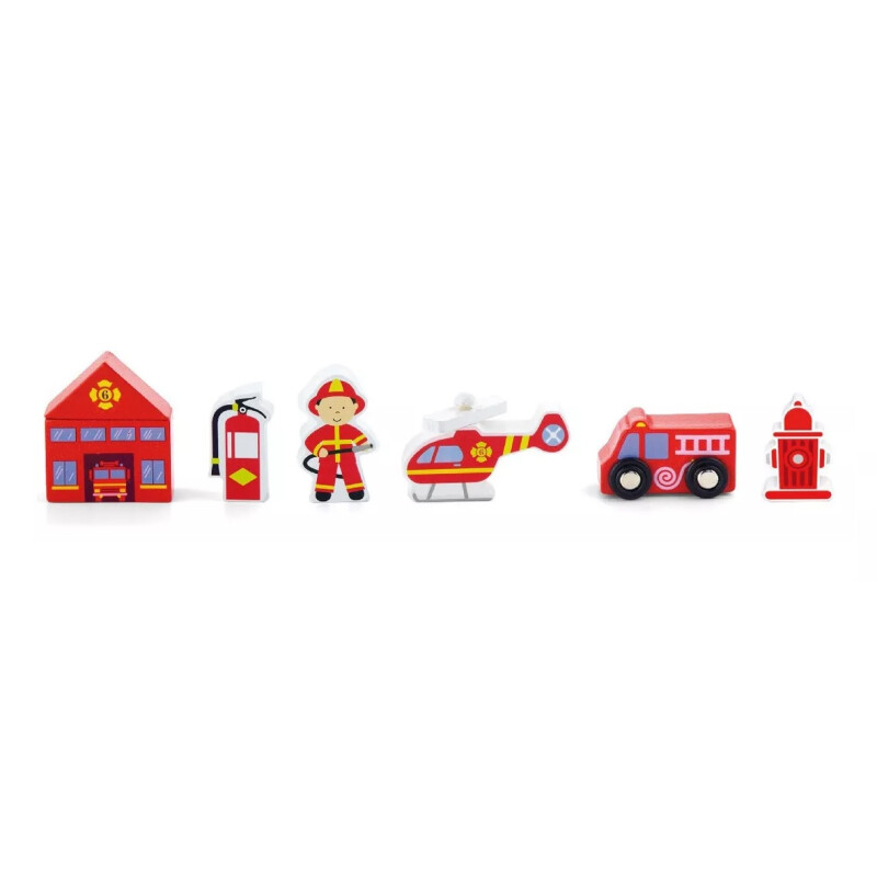 Accesorio del juego de trenes – Estación de bomberos Accesorio del juego de trenes – Estación de bomberos