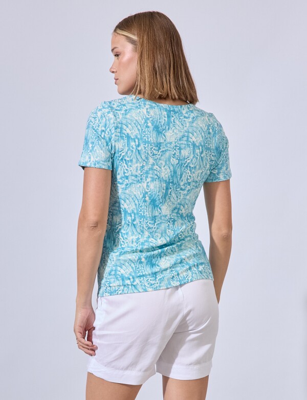 Remera Print CELESTE/MULTI