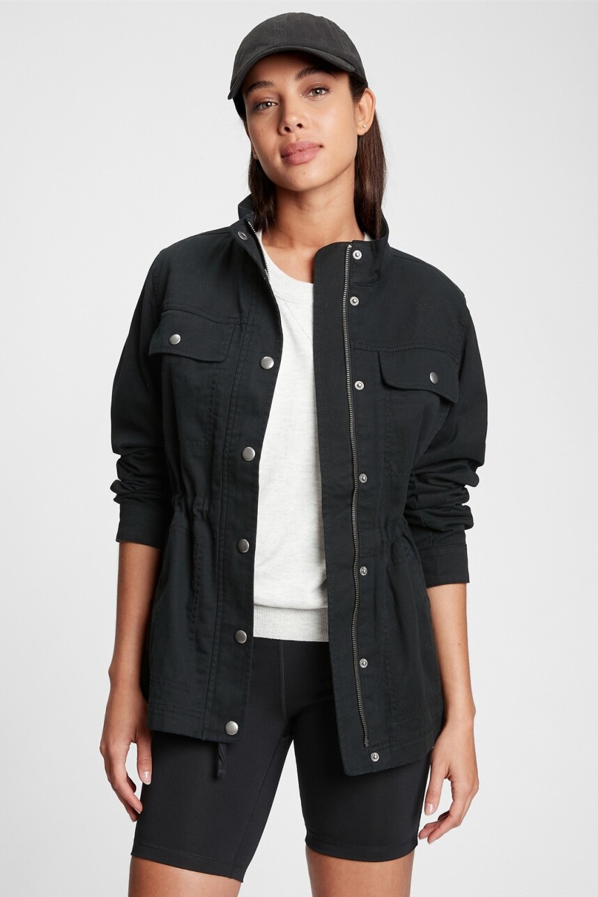 Campera Utility Mujer True Black