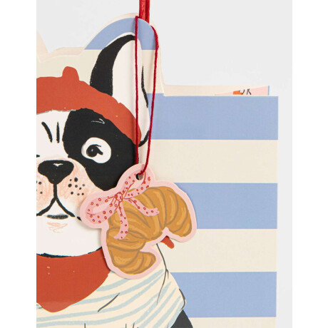 Bolsa De Regalo Mediana Con Borde Troquelado Combinacion Multicolor