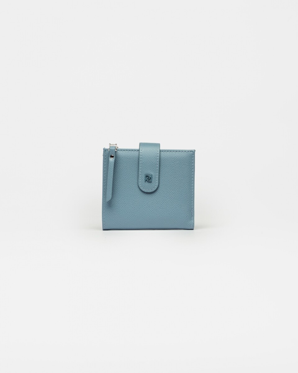 Billetera Rio en efecto cuero - Pearl Blue 