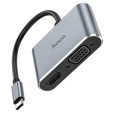 Hub Hoco Hb30 Usbc A Hdmi Vga Usb 4k HUB HOCO HB30 USBC HDMI VGA USB